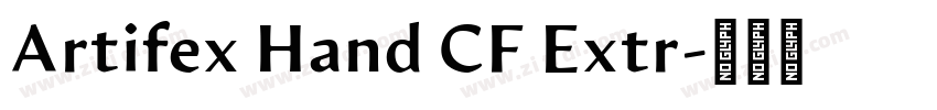 Artifex Hand CF Extr字体转换